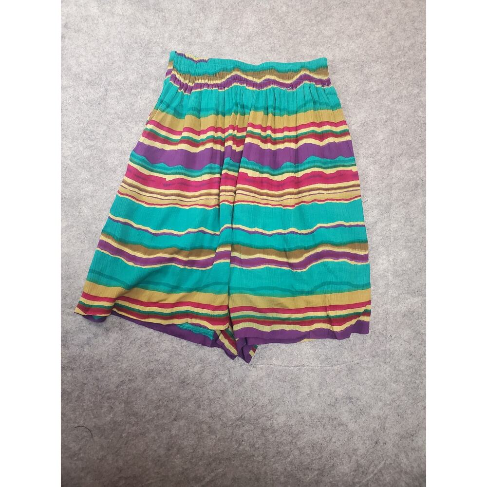 Women's Vintage Courtwell Medium Stripe Lightweight Pull On Bermuda Shorts